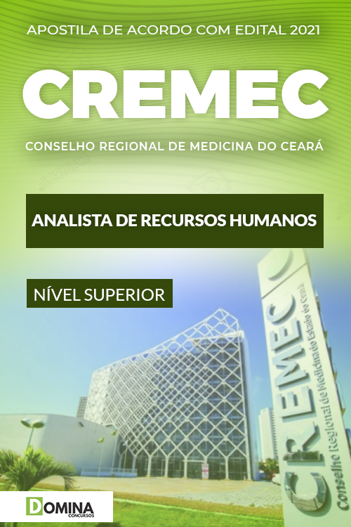 Apostila Concurso CREMEC CE 2021 Analista de Recursos Humanos