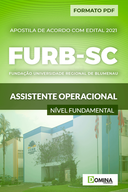 Apostila Seletivo FURB SC 2021 Assistente Operacional