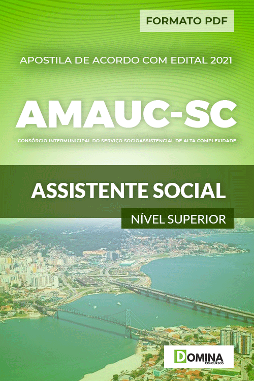 Apostila Processo Seletivo AMAUC SC 2021 Assistente Social