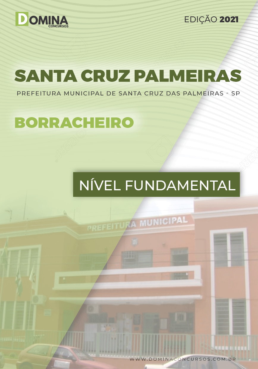 Apostila Pref Santa Cruz das Palmeiras SP 2021 Borracheiro