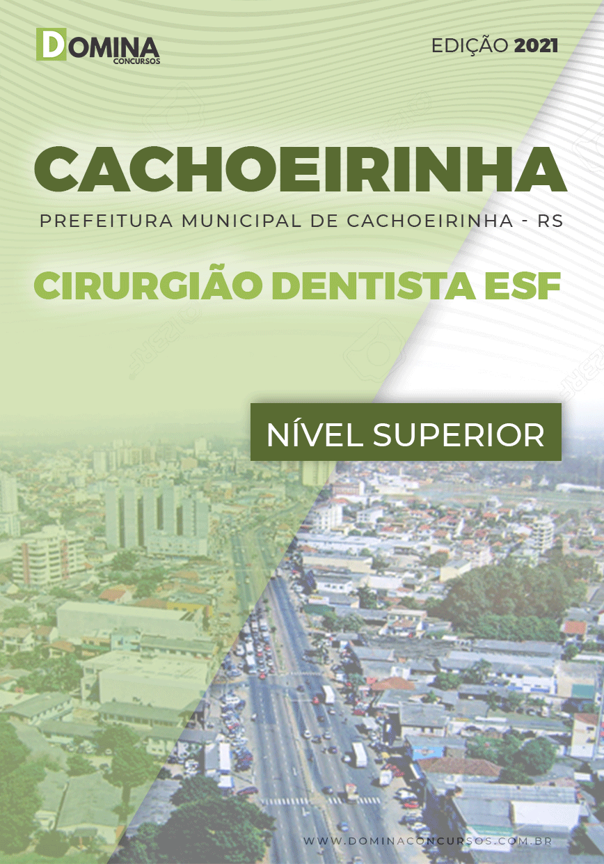 Apostila Pref Cachoeirinha RS 2021 Cirurgião Dentista ESF