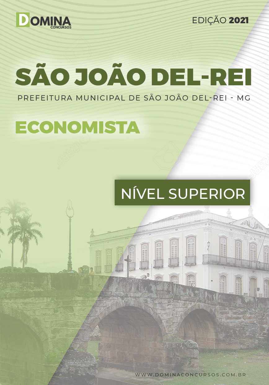Apostila Concurso Pref São João Del Rei MG 2021 Economista