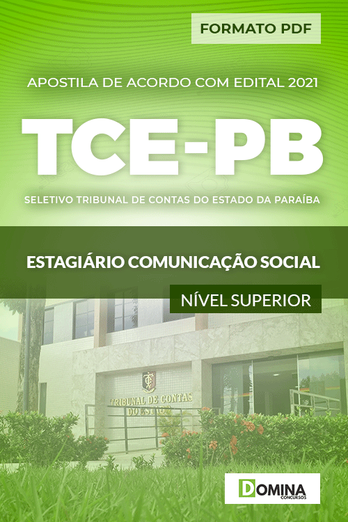 Apostila Seletivo TCE PB 2021 Estagiário Comunicação Social