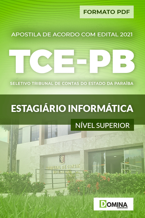 Apostila Processo Seletivo TCE PB 2021 Estagiário Informática