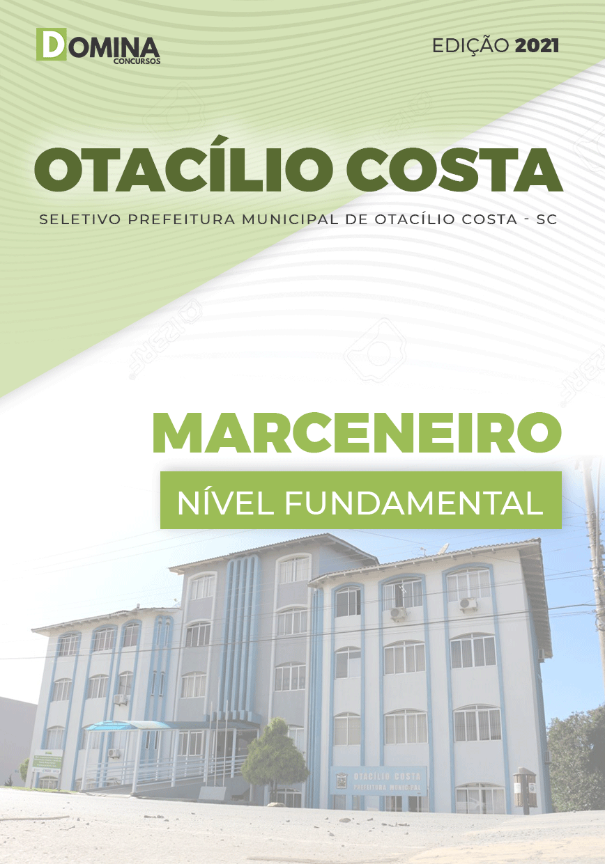 Apostila Seletivo Pref Otacílio Costa SC 2021 Marceneiro