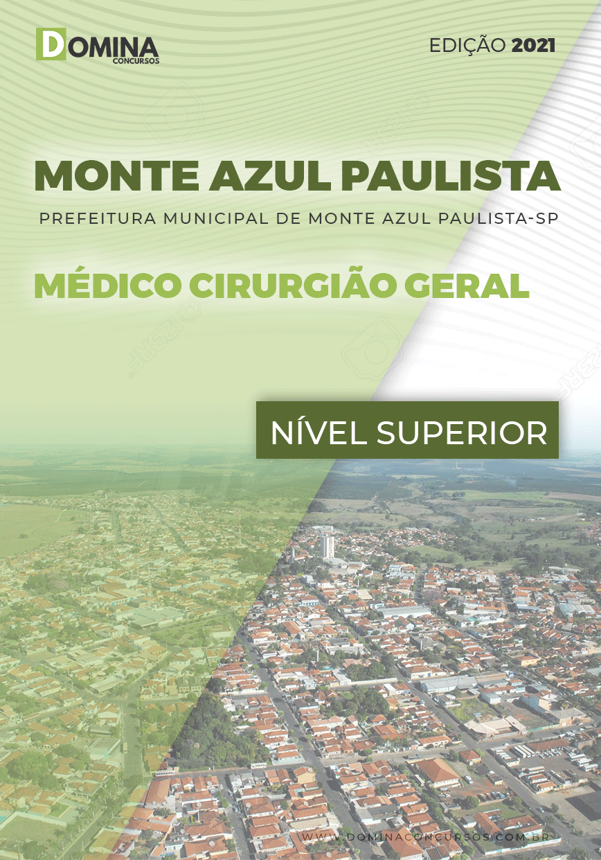 Apostila Pref Monte Azul Paulista SP 2021 Médico Cirurgião Geral
