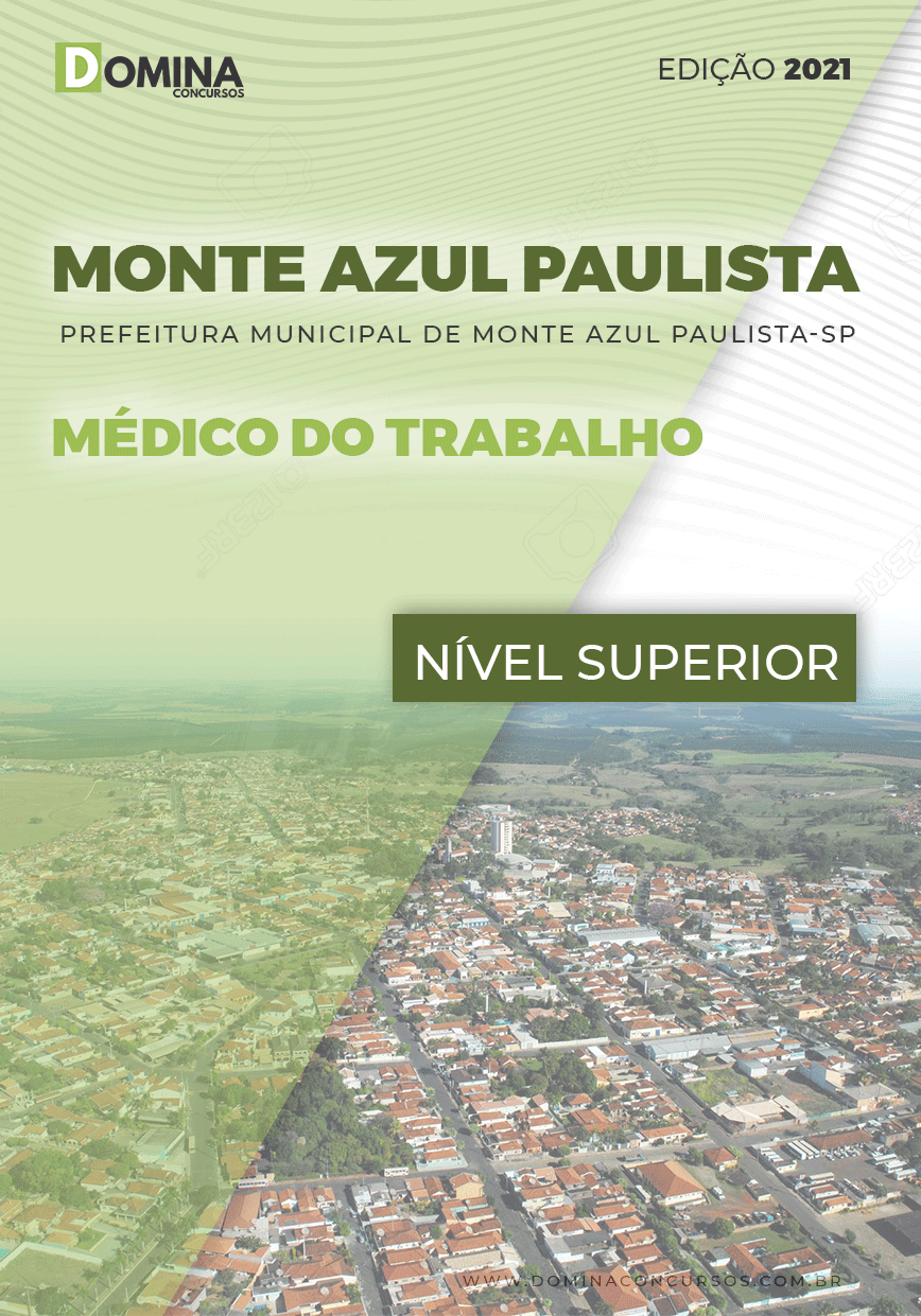 Apostila Pref Monte Azul Paulista SP 2021 Médico do Trabalho
