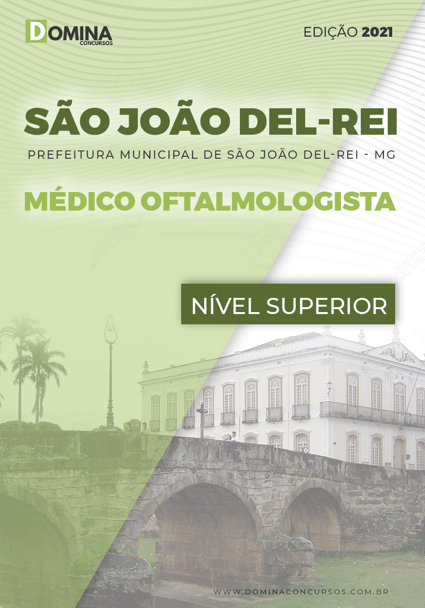 Apostila Pref São João Del Rei MG 2021 Médico Oftalmologista