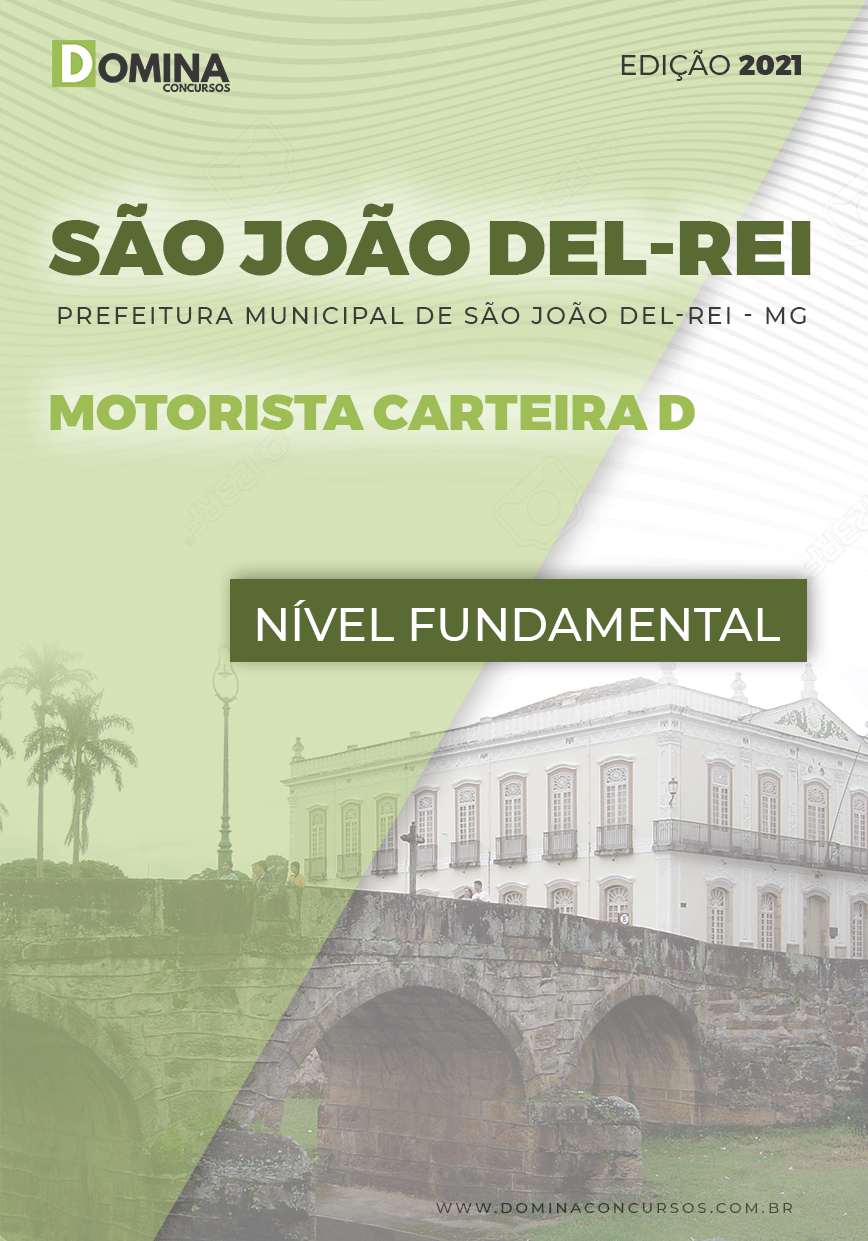 Apostila Pref São João Del Rei MG 2021 Motorista Carteira D