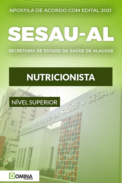 Comprar Apostila Concurso SESAU AL 2021 Nutricionista