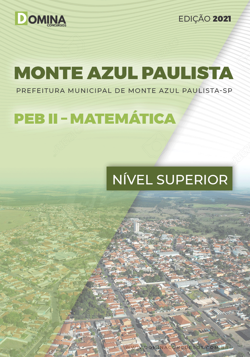 Apostila Pref Monte Azul Paulista SP 2021 PEB II Matemática