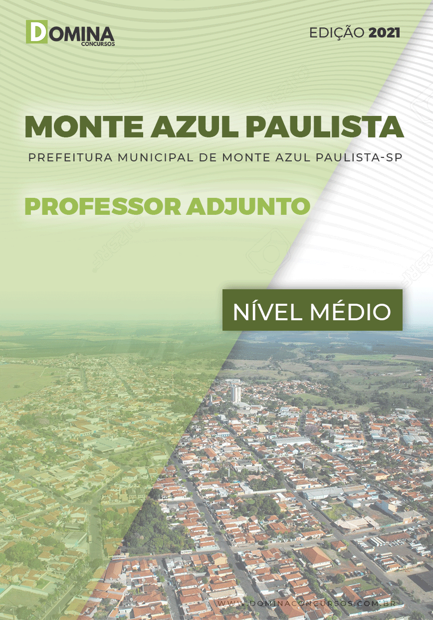 Apostila Pref Monte Azul Paulista SP 2021 Professor Adjunto