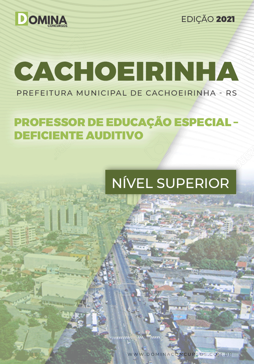 Apostila Pref Cachoeirinha RS 2021 Professor Deficiente Auditivo