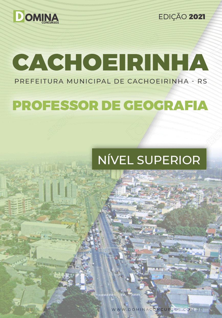 Apostila Pref Cachoeirinha RS 2021 Professor de Geografia