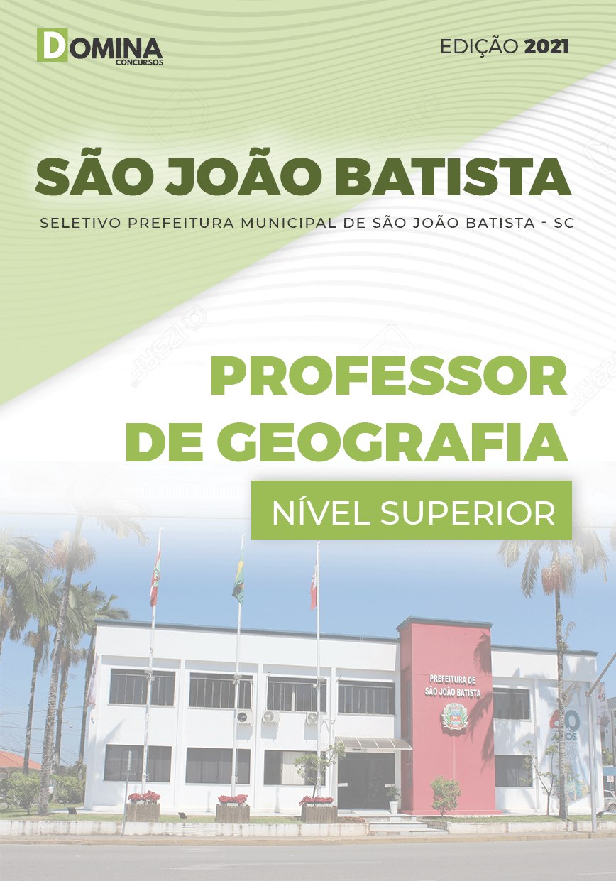 Apostila Pref São João Batista SC 2021 Professor de Geografia