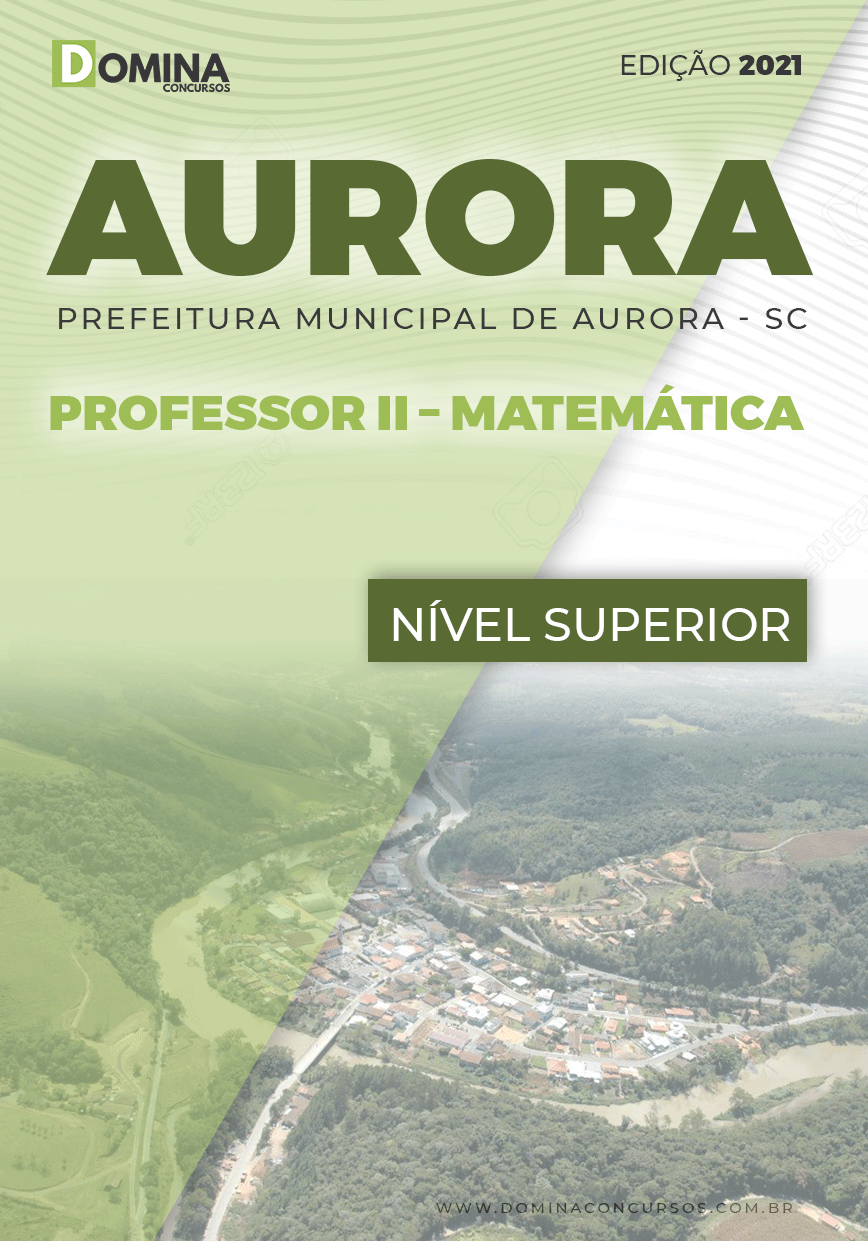 Apostila Concurso Pref Aurora SC 2021 Professor II Matemática