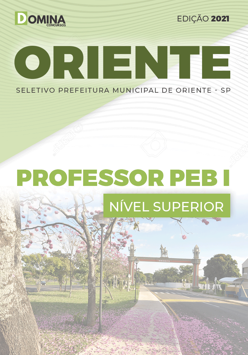 Apostila Seletivo Pref Oriente SP 2021 Professor PEB I