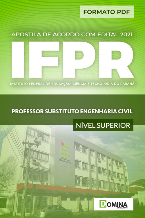 Apostila IFPR 2021 Professor Substituto Engenharia Civil