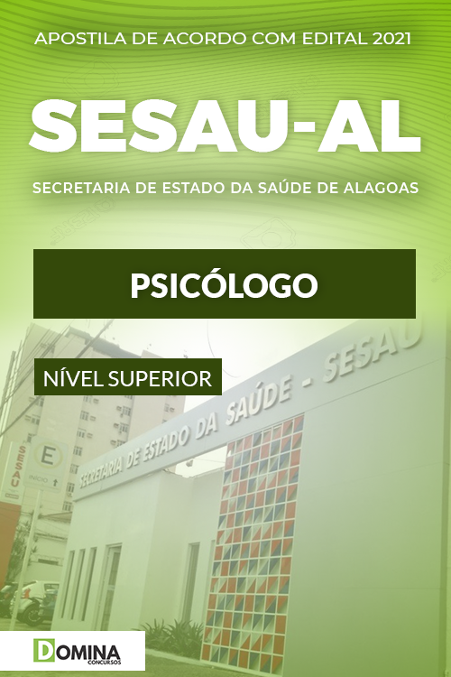 Download Apostila Concurso SESAU AL 2021 Psicólogo