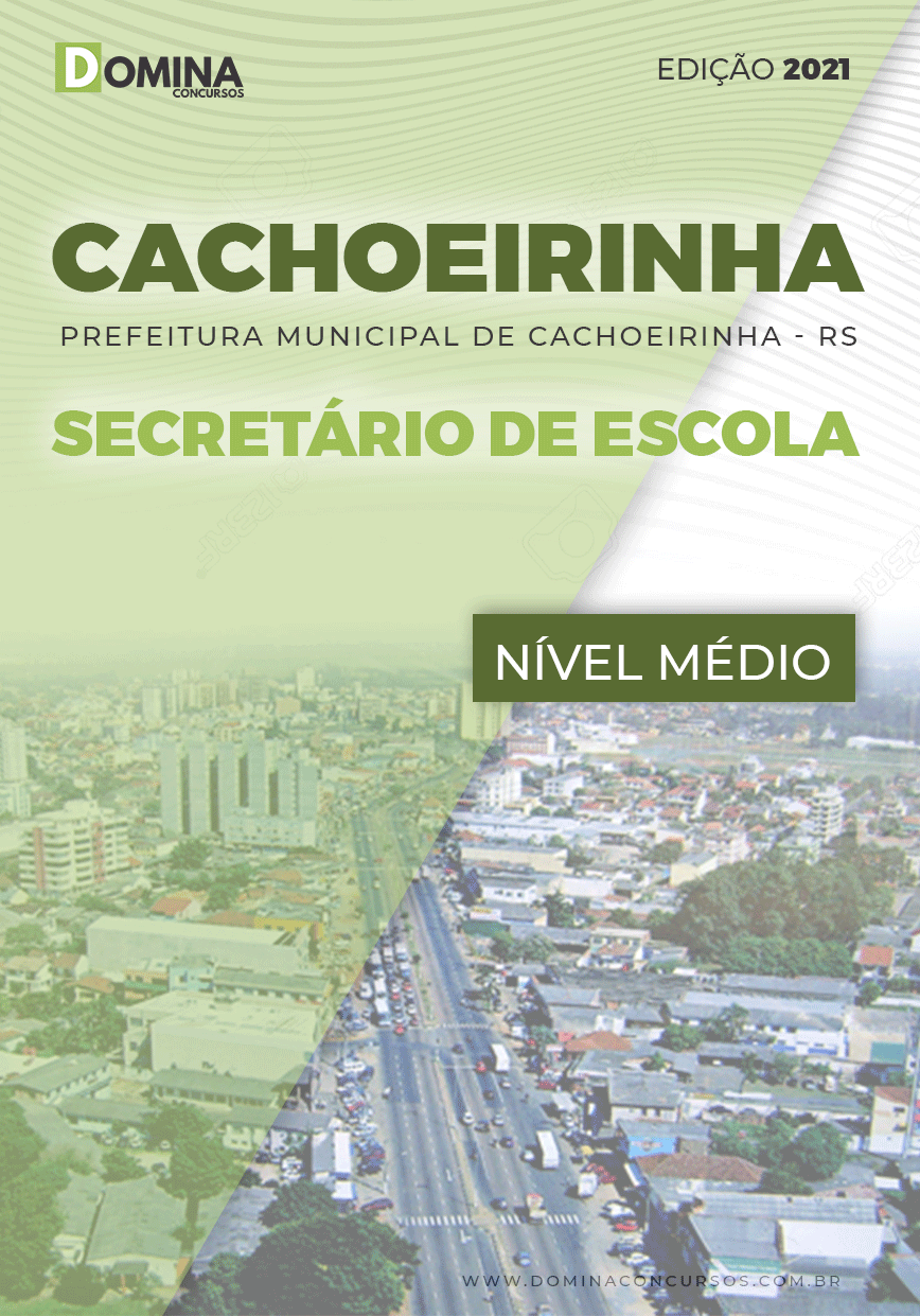 Apostila Concurso Pref Cachoeirinha RS 2021 Secretário de Escola