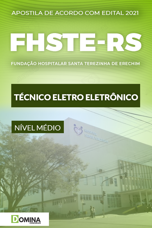 Apostila Concurso FHSTE RS 2021 Técnico Eletro Eletrônico