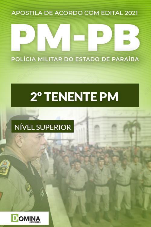 Apostila Concurso Polícia Militar PM PB 2021 2º Tenente PM