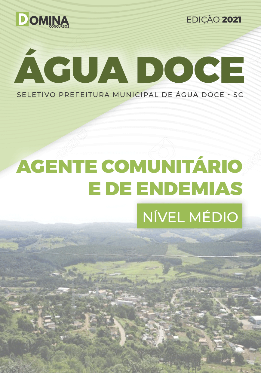 Apostila Pref Água Doce SC 2021 Agente Comunitário Endemias