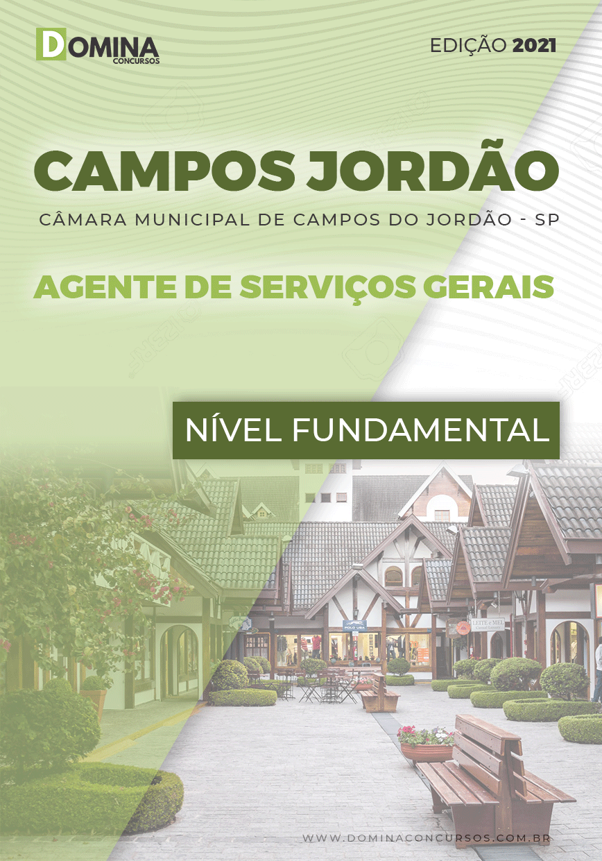 Apostila Câmara Campos Jordão SP 2021 Agente de Serviços Gerais