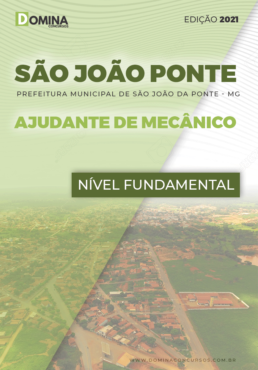 Apostila Pref São João da Ponte MG 2021 Ajudante de Mecânico