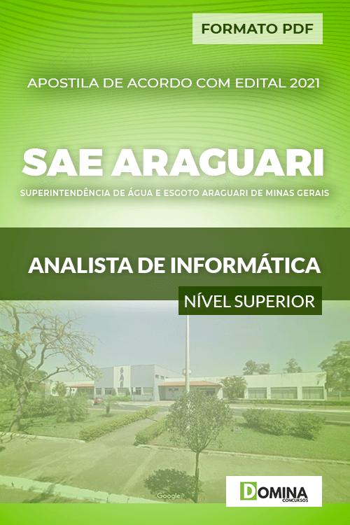 Apostila Seletivo SAE Araguari MG 2021 Analista de Informática