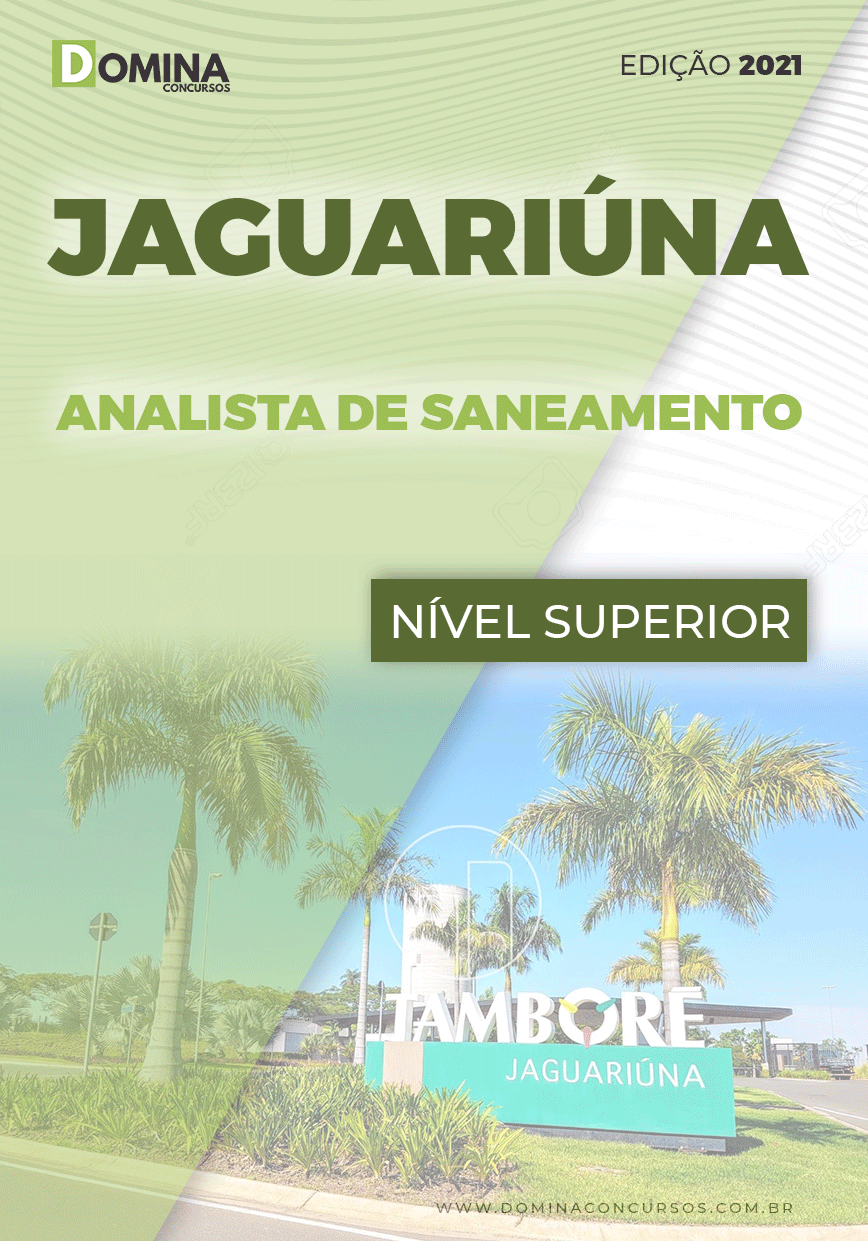 Apostila Pref Jaguariúna SP 2021 Analista de Saneamento