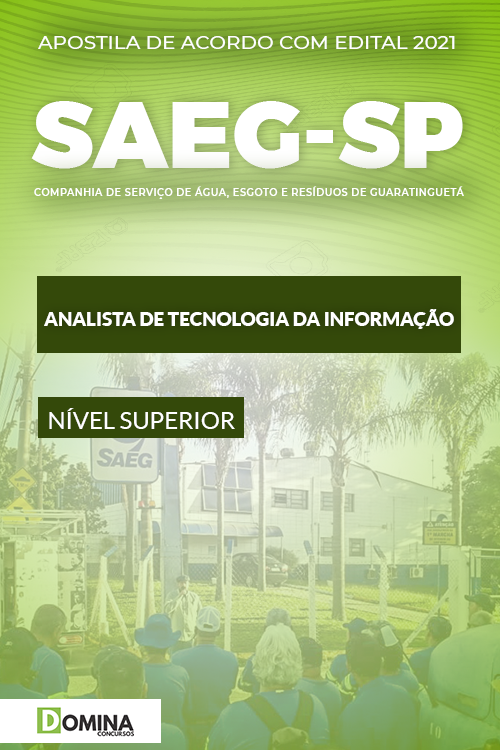 Apostila Concurso SAEG SP 2021 Analista Tecnologia Informação