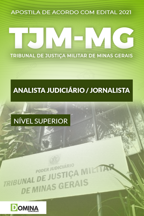 Apostila Concurso TJM MG 2021 Analista Judiciário Jornalista