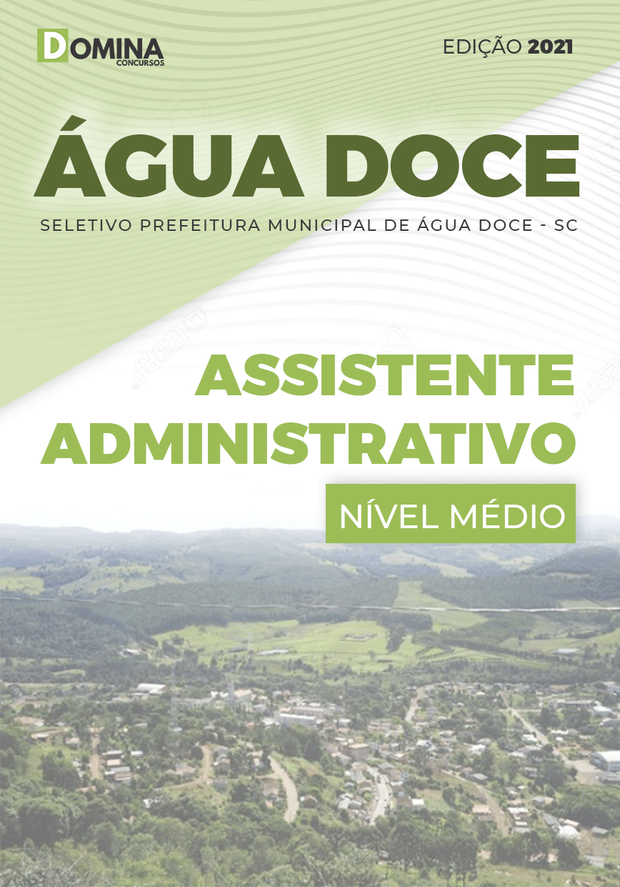 Apostila Pref Água Doce SC 2021 Assistente Administrativo