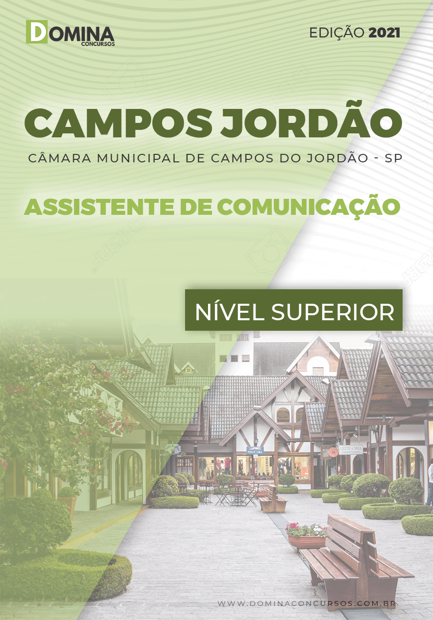 Apostila Câmara Campos Jordão SP 2021 Assistente de Comunicação