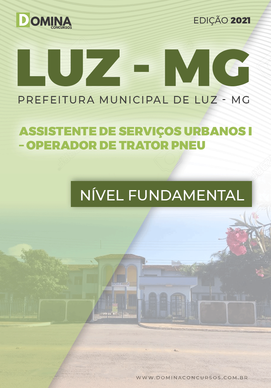 Apostila Concurso Pref Luz MG 2021 Operador de Trator Pneu