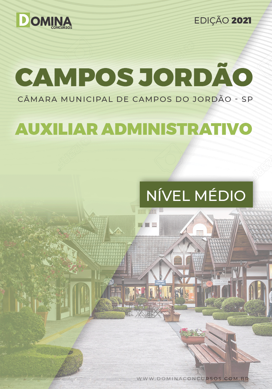 Apostila Câmara Campos Jordão SP 2021 Auxiliar Administrativo