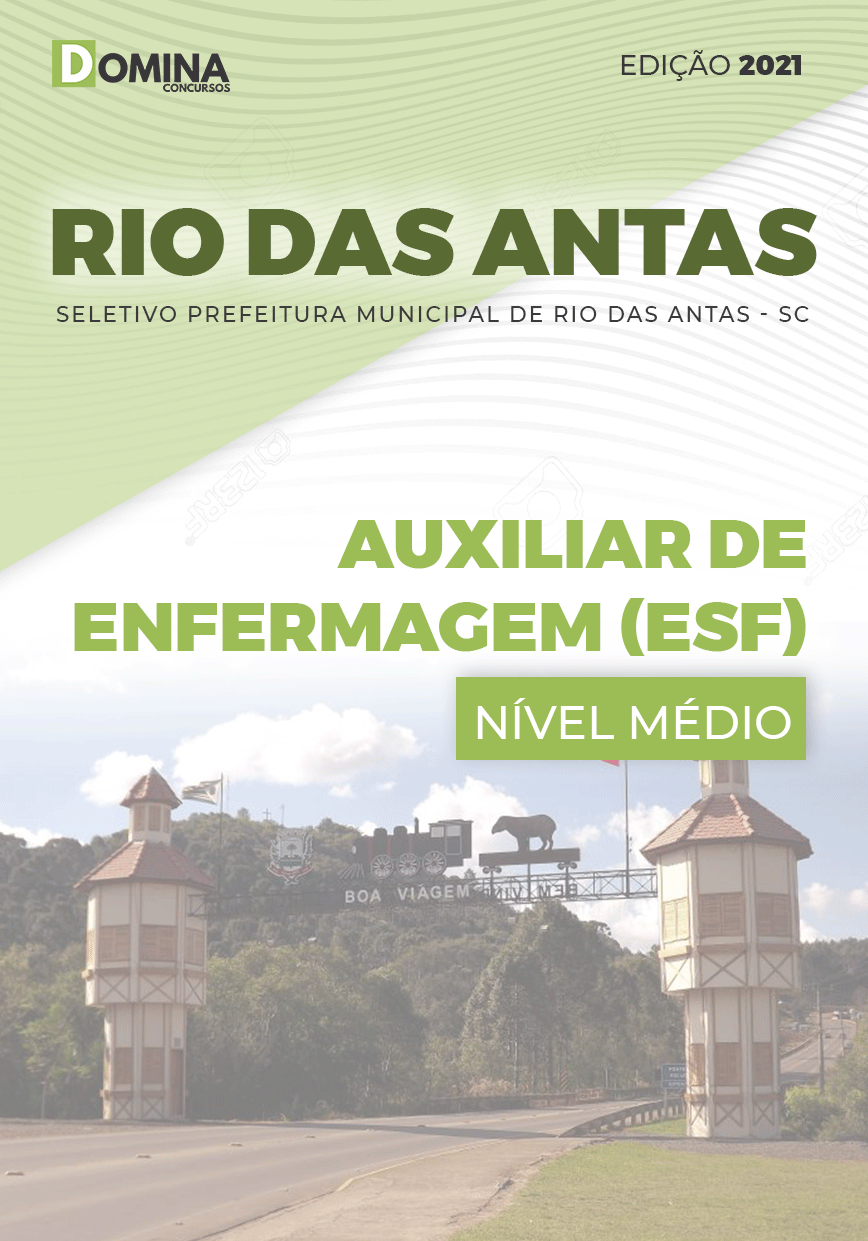 Apostila Pref Rio das Antas SC 2021 Auxiliar de Enfermagem ESF