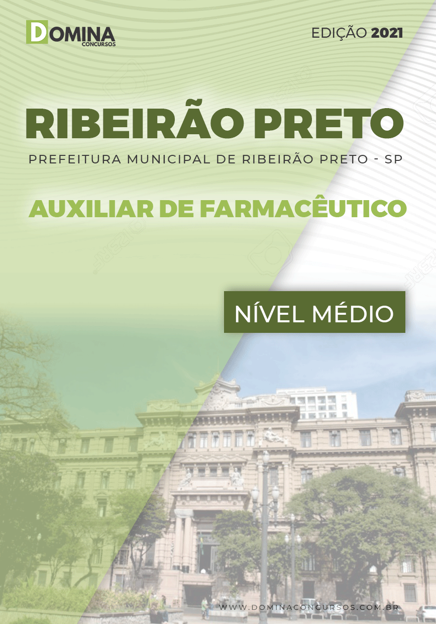 Apostila Pref Ribeirão Preto SP 2021 Auxiliar de Farmacêutico