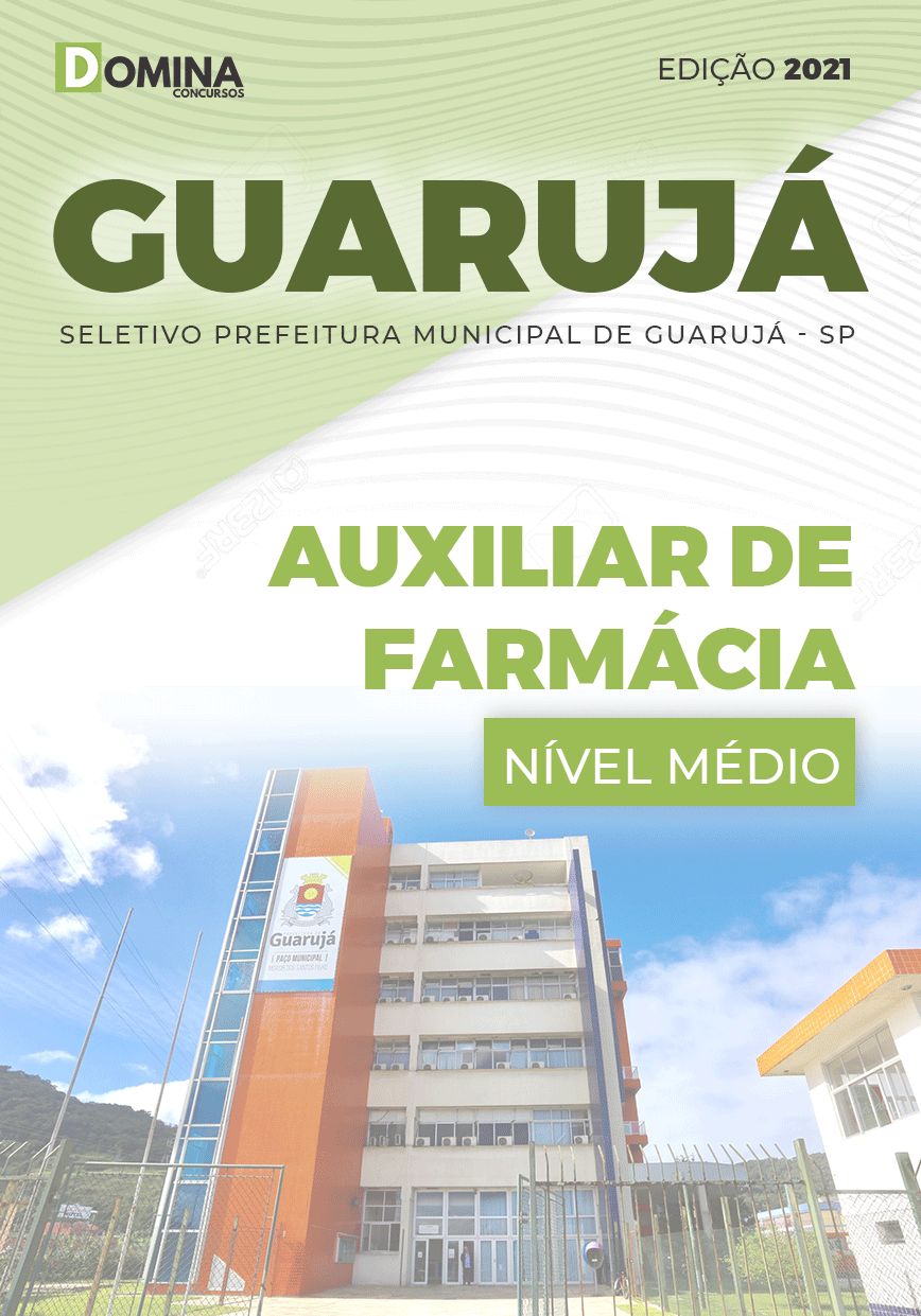 Apostila Prefeitura Guarujá SP 2021 Auxiliar de Farmácia