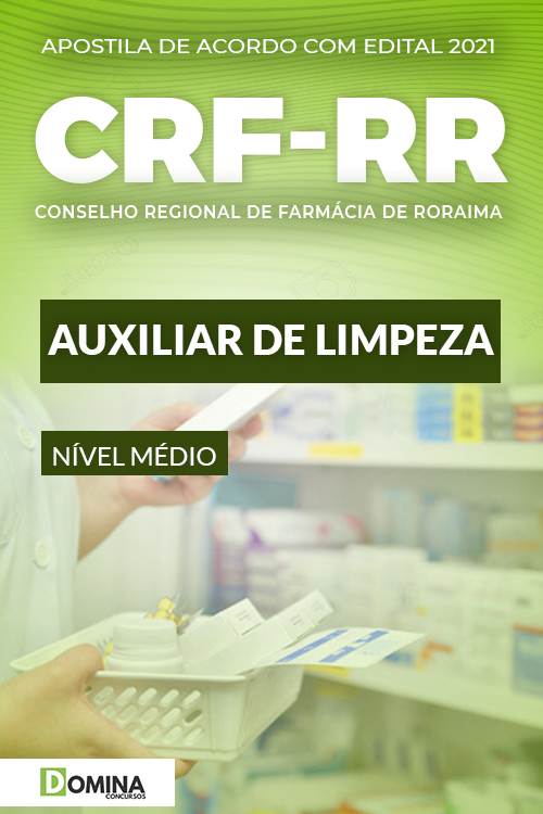 Download Apostila Concurso CRF RR 2021 Auxiliar de Limpeza