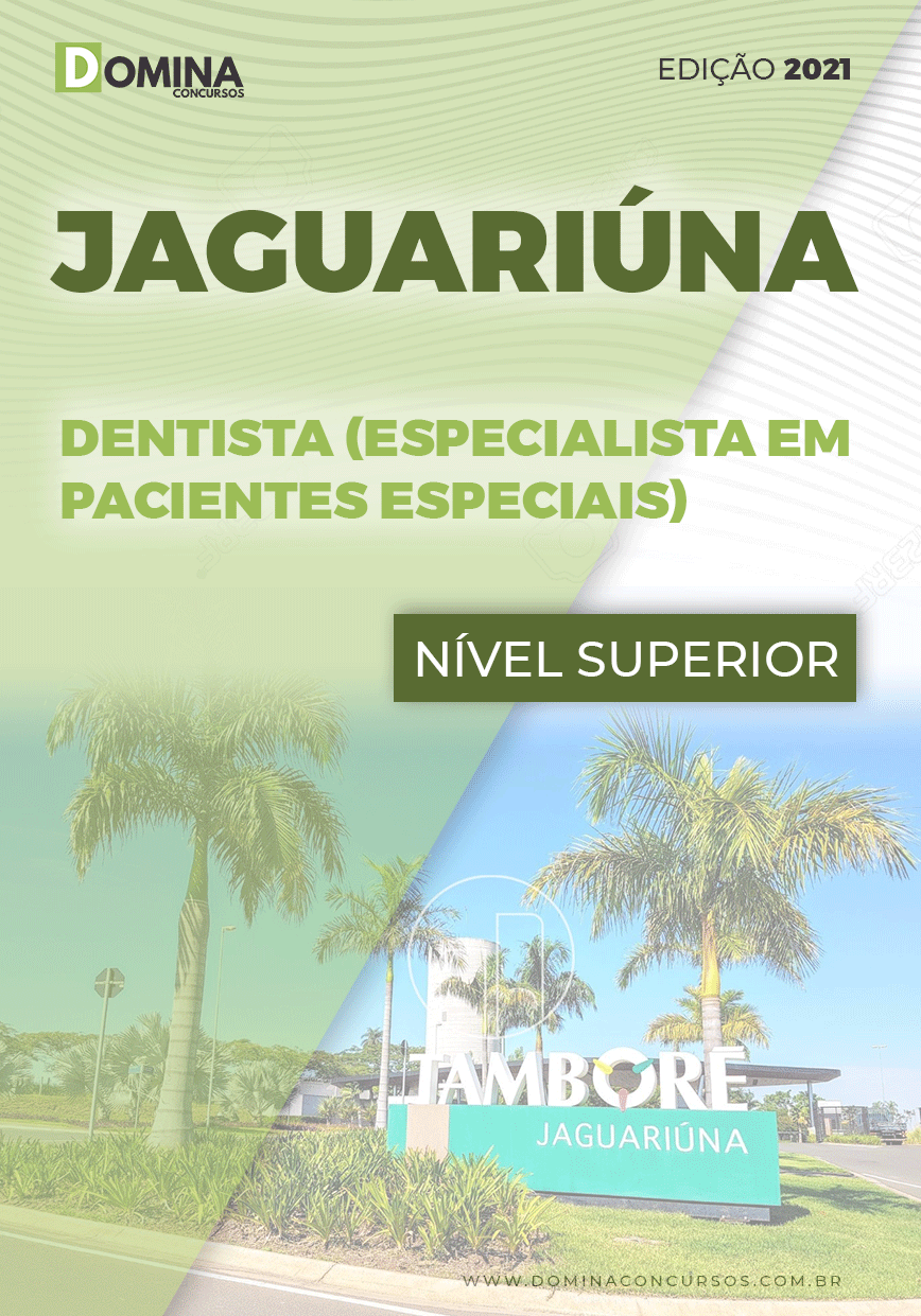 Apostila Pref Jaguariúna SP 2021 Dentista Pacientes Especiais