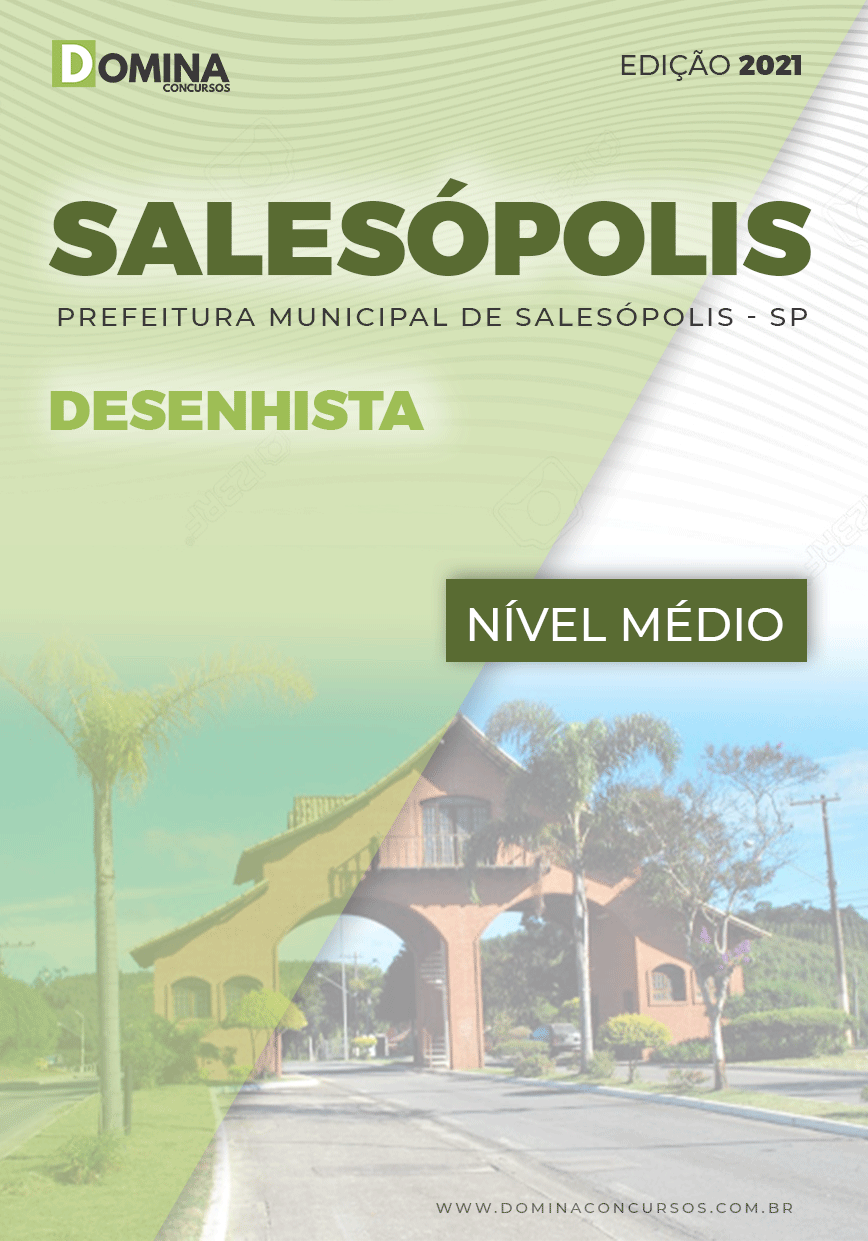 Apostila Concurso Pref Salesópolis SP 2021 Desenhista