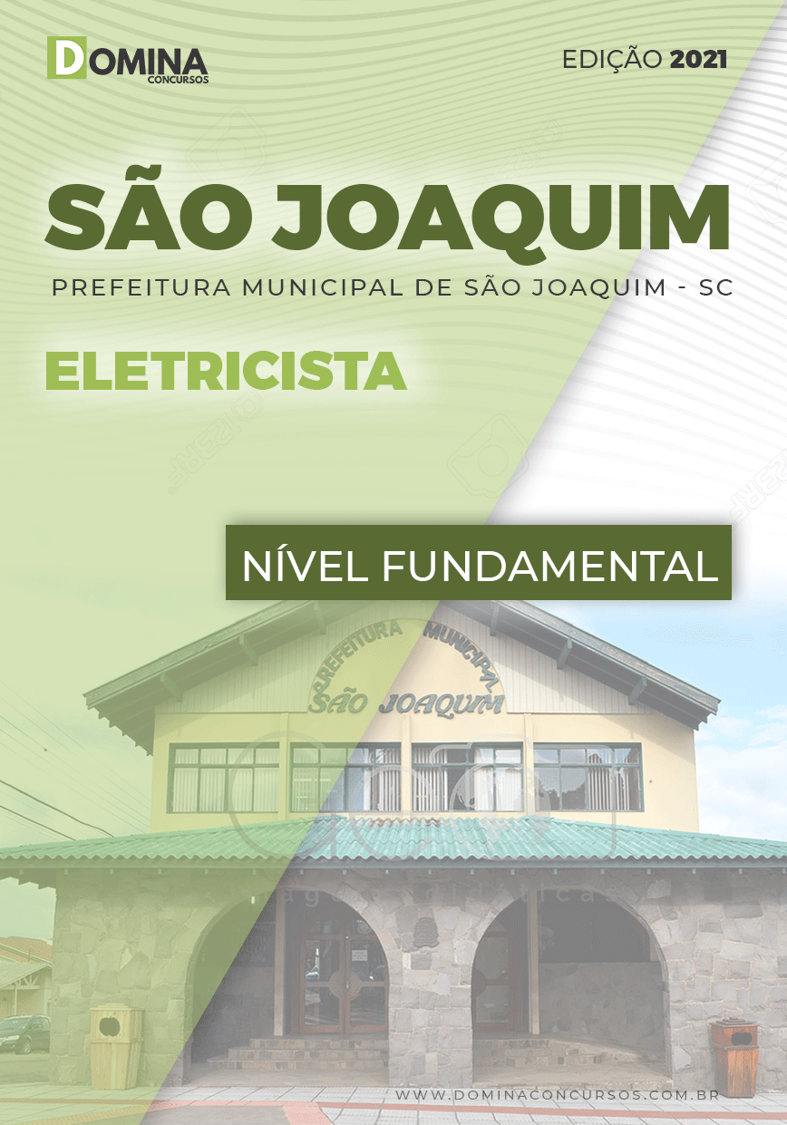 Apostila Concurso Pref São Joaquim SC 2021 Eletricista