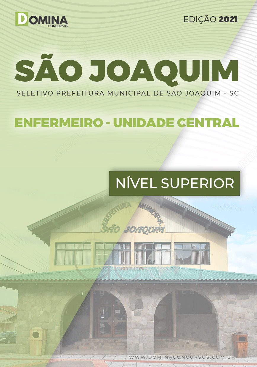 Apostila Pref São Joaquim SC 2021 Enfermeiro Unidade Central