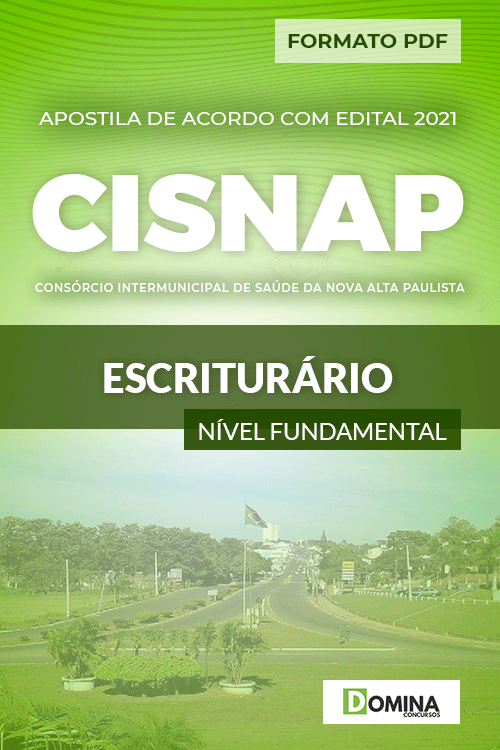 Apostila Processo Seletivo CISNAP SP 2021 Escriturário