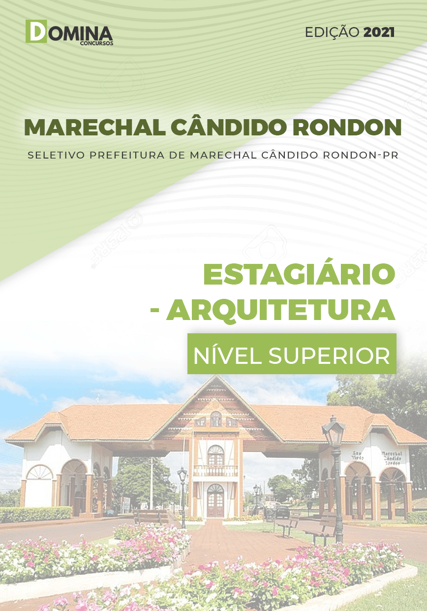 Apostila Pref Marechal Cândido Rondon PR 2021 Estagiário Arquitetura