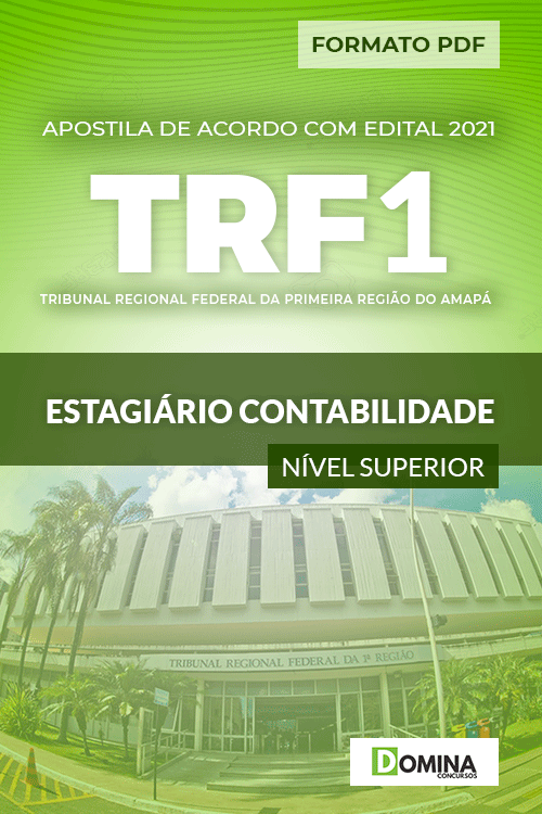 Apostila TRF 1 Região RJ 2021 Estagiário Contabilidade