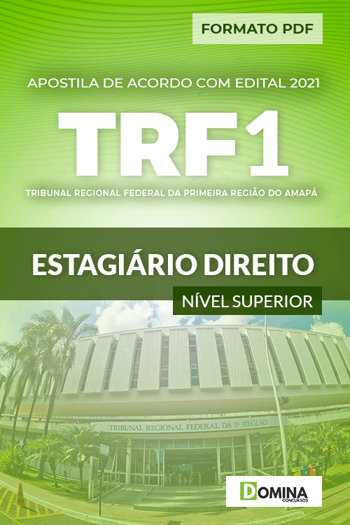 Download Apostila TRF 1 Região RJ 2021 Estagiário Direito