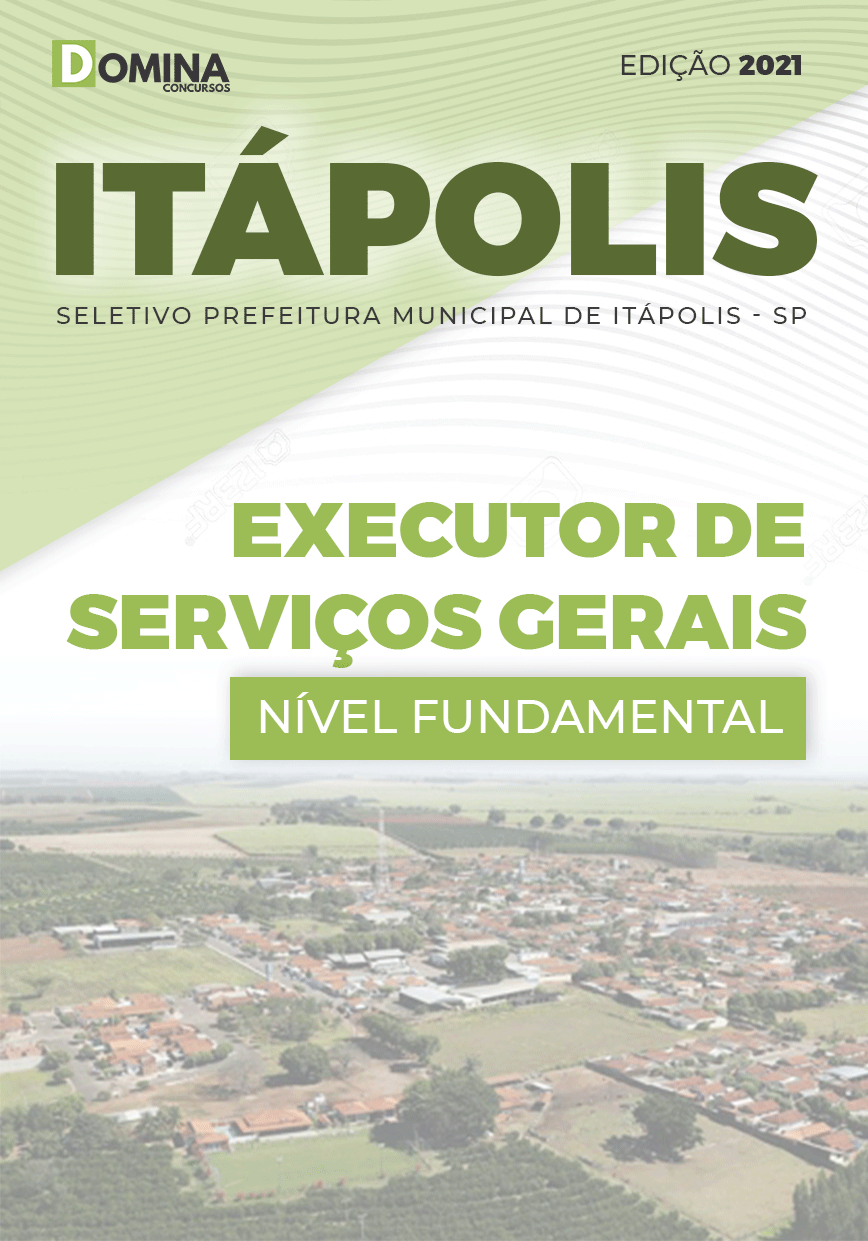 Apostila Pref Itápolis SP 2021 Executor de Serviços Gerais